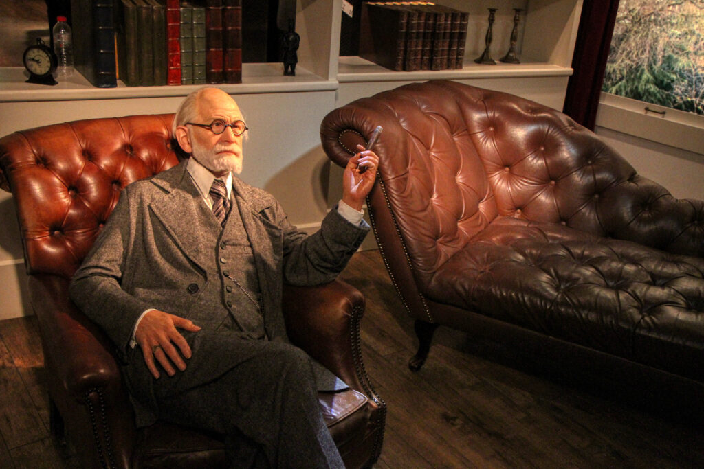 A Wax Recreation of Sigmund Freud 