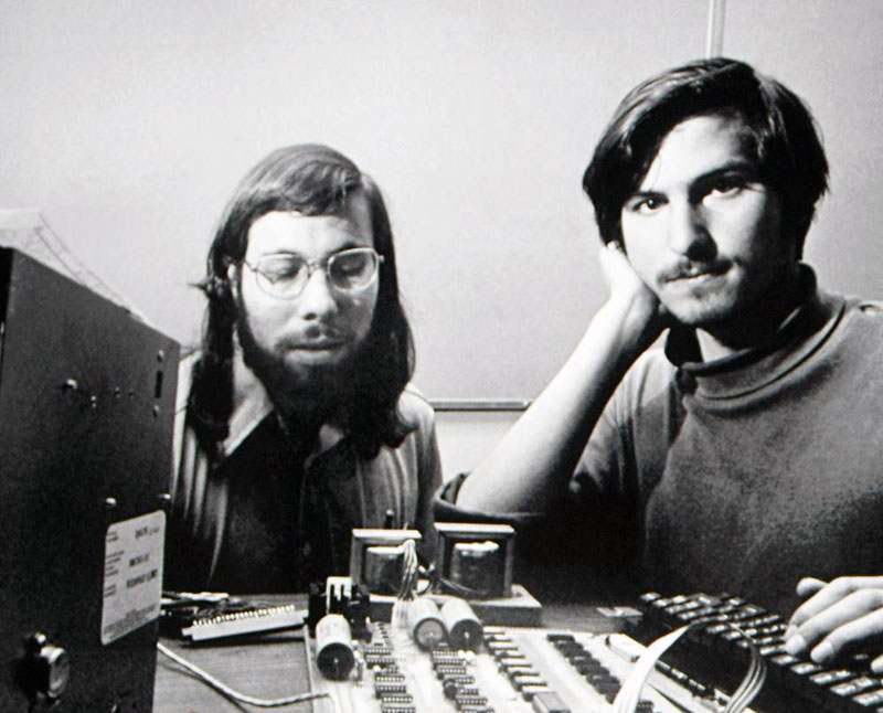 Steve Jobs and Steve Woznia